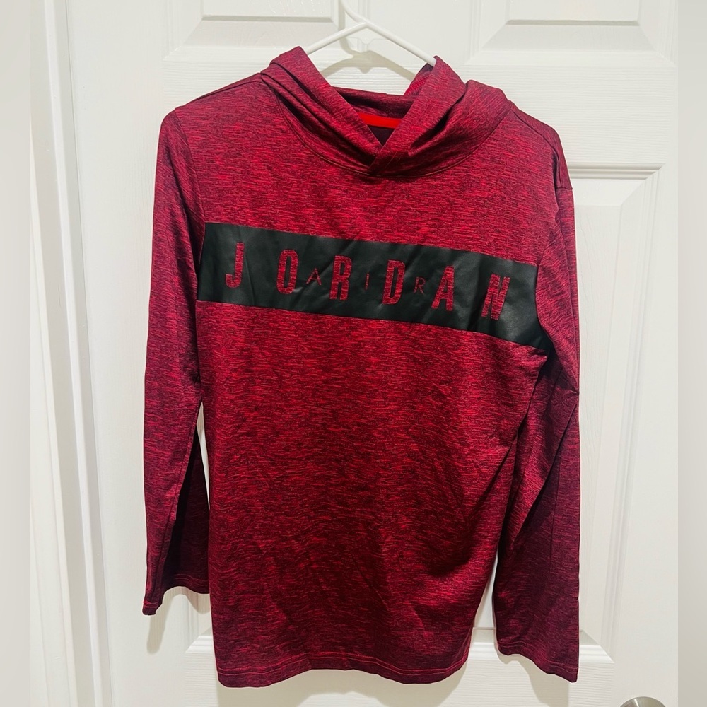 Jordan Red and Black Hoodie
